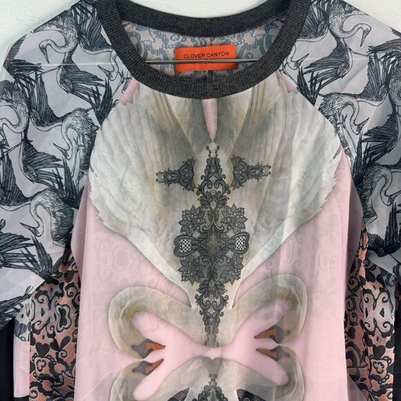 Vintage Clover Canyon USA Shear Blouse w/Long Sleeve Women’s - Picture 3 of 11